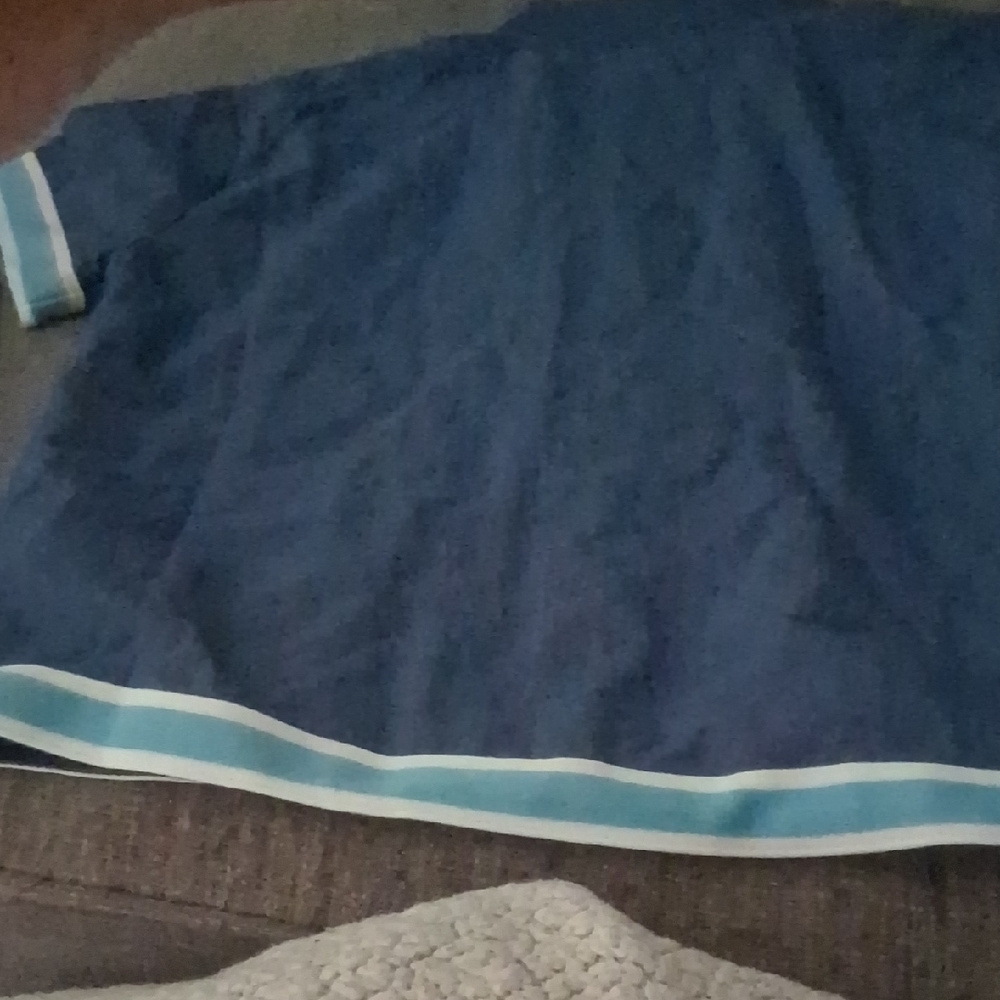 Converse XS Blue  Perforated Top Athletic Spellout tee top - Picture 7 of 13